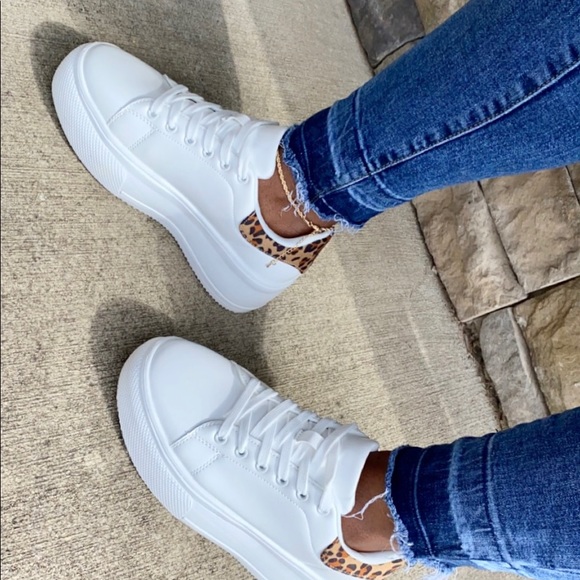 Leopard Platform Sneakers - Picture 3 of 3